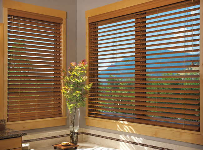 Persianas de madera madera